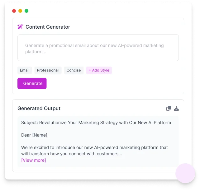 Content Generation Demo