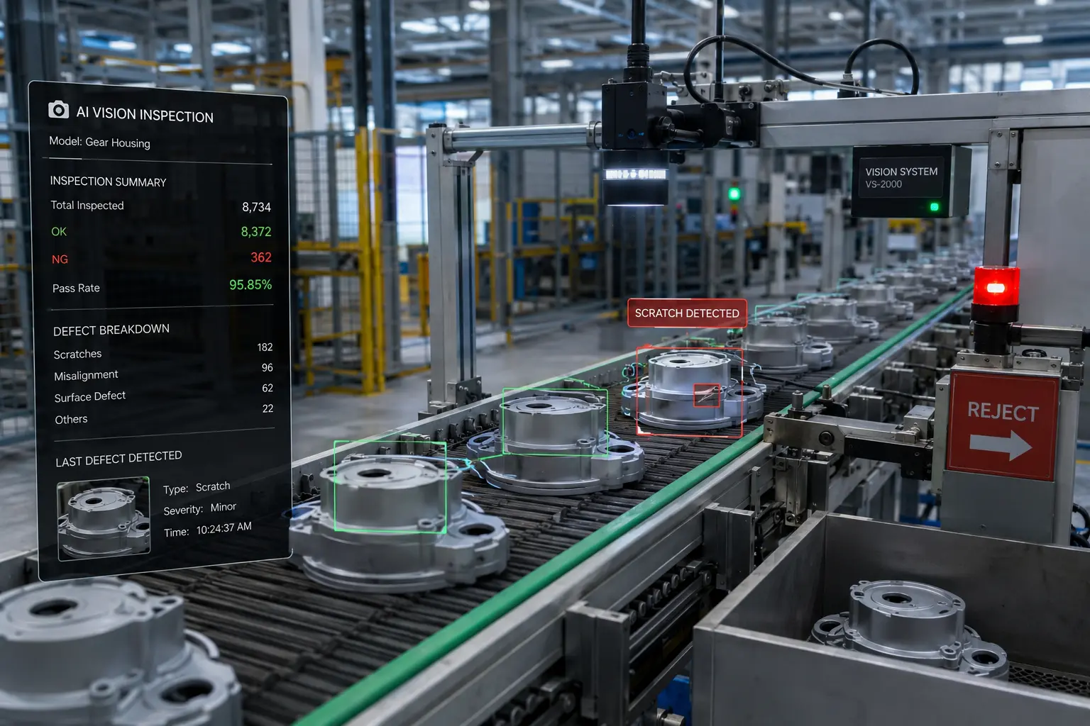 Quality Control Inspection - Operations monitoring dashboard preview