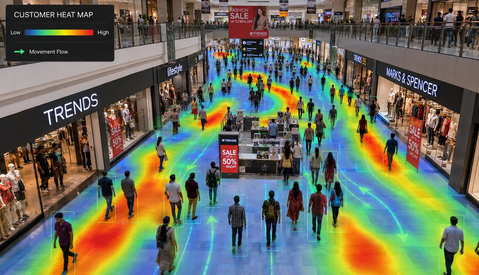 Heat Mapping - People analytics dashboard preview