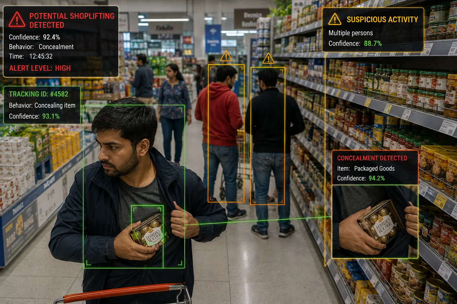 Theft & Shoplifting Detection - Security and surveillance monitoring preview